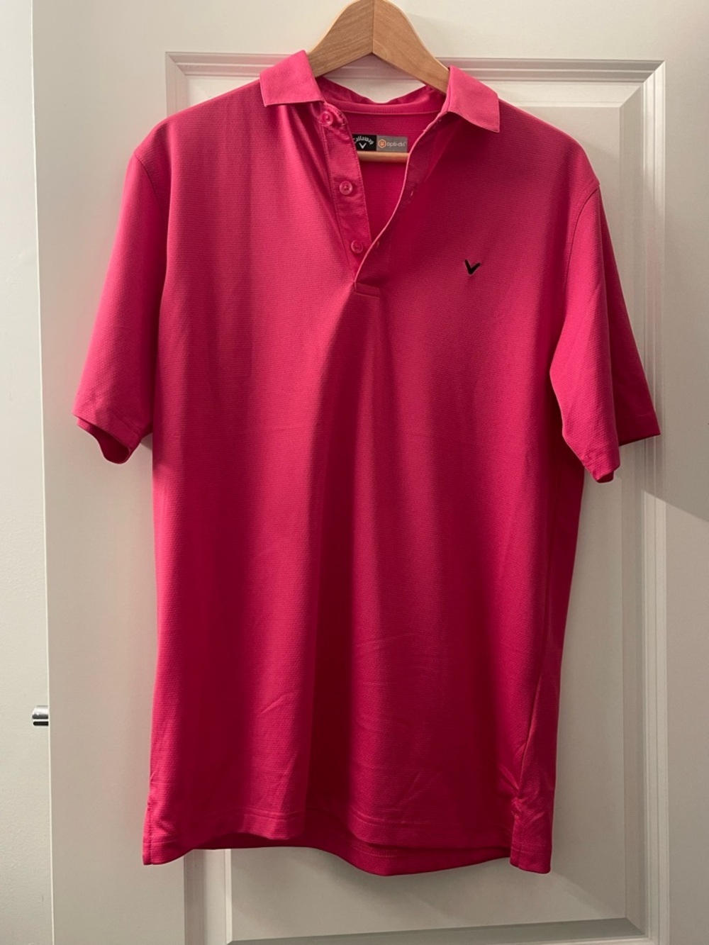 Callaway Men's Hot Pink Short-Sleeve Polo
